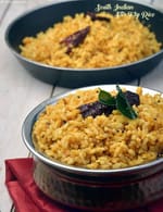 South Indian Stir Fry Rice recipe, Saatvik Recipes