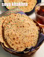 soya khakhra recipe |Â Indian soya sesameÂ khakhra | whole wheat soya khakhra |