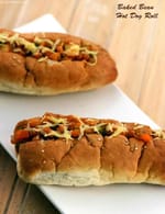 Baked Bean Hot Dog Roll recipe, Healthy Recipes