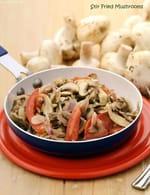 Stir Fried Mushrooms recipe, Quick Snacks Recipes- Indian