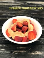 Strawberry peanut butter healthy Indian snack | Strawberry peanut butter with Cinnamon |