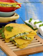 Stuffed Makai Paratha (  Gluten Free) recipe