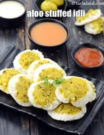aloo stuffed idli recipe | Indian style potato stuffed idli | instant aloo masala stuffed idli |