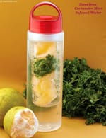 Sweet Lime Coriander Mint Infused Water recipe