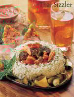 Thai Sizzler recipe | Indian style Thai sizzler | Veg Thai sizzler |