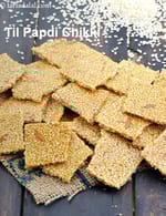 til papdi chikki | Makar Sankranti recipe | til chikki with sugar |