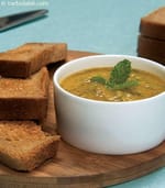 Toasts with Pineapple Dip ( Healthy Starter Recipe )