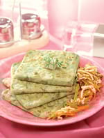 Tofu and Spinach Parathas recipe