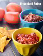 Uncooked Salsa, Raw Tomato Salsa recipe