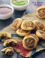 Veg Samosa Pinwheels recipe