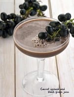 Veggie Fruit Cocktail, Carrot Spinach and Black Grape Juice recipe, Healthy Juices Recipes