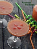 Watermelon and Melon Sunshine recipe, Indian Vegetarian Recipes