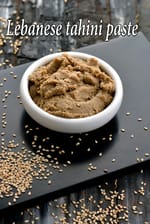 tahini paste recipe | Lebanese tahini paste | Indian style tahini paste |
