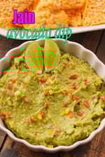 Jain avocado dip recipe | Onion-Garlic-Free guacamole dip | Vegetarian avocado dip |