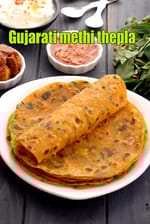Gujarati methi thepla | methi ka thepla | healthy methi thepla | how to make thepla |