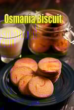 Hyderabadi Osmania Biscuit, Saffron Flavoured Biscuits recipe