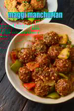 maggi manchurian recipe | noodles manchurian | Indian maggi manchurian gravy |