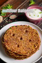 multiflour thalipeeth recipe | healthy multigrain thalipeeth | quick mutliflour dhapate |