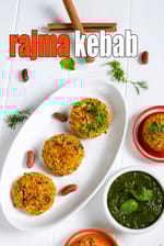 rajma kebab recipe | rajma galouti kebab | red kidney beans tikki |