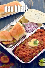 pav bhaji | mumbai roadside pav bhaji | pav bhaji without pressure cooker
