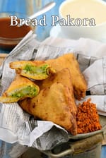 Bread Pakora recipe, Mumbai Bread Pakora with Aloo Stuffing | Punjabi bread pakora