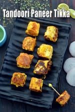 tandoori paneer tikka recipe on tawa| paneer tikka on tava |