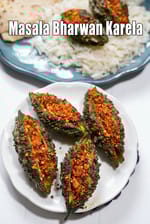 Masala Bharwan Karela recipe, Stuffed Bitter Gourd Recipe, Punjabi Recipes