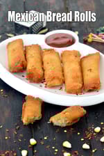 Mexican bread rolls recipe | Mexican rolls veg starter |