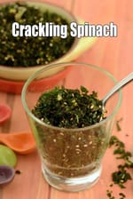 crackling spinach recipe | crispy fried spinach | Chinese starter |