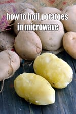 how to boil potatoes in a microwave recipe | easy way to boil aloo in microwave |