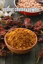 peanut chutney powder recipe | Maharashtrian shengdana chutney | shenga chutney pudi