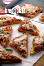 bread pizza recipe | bread pizza in oven | Veg bread pizza in tava |