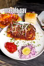 masala pav recipe | Mumbai street style masala pav | masala pav roadside snack |