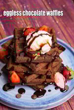 Waffles recipe, Homemade Eggless Waffle Recipe