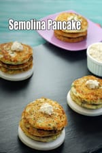 semolina Indian pancake recipe | rava chilla | semolina vegetable pancake |