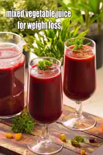 mixed vegetable juice for weight loss | healthy beetroot carrot tomato juice |