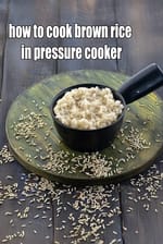 how to cook brown rice in pressure cooker | how to cook brown rice Indian style |