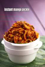 instant mango pickle | aam ka achar | instant raw mango pickle | instant kacchi kairi ka achar |