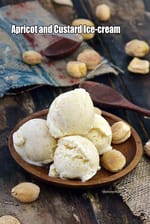 Apricot and Custard Ice-cream recipe