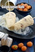 Gulab Jamun Kulfi recipe | Kulfi with Gulab Jamun Pieces |