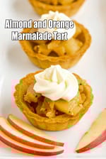 Almond and Orange Marmalade Tart recipe, Eggless Indian Dessert