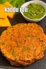 kaddu roti | kaddu paratha | kaddu palak ki roti |  healthy kaddu roti |