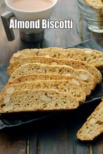 Almond Biscotti recipe, Indian Almond Cookies,Biscuits, Badam Toast