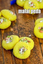 malai peda recipe | malai peda mithai recipe |