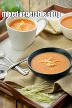 mixed vegetable soup recipe | mix veg soup | vegetable soup restaurant style |