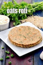 oats roti recipe | oats paratha, chapati | oats roti for weight loss | healthy oats roti |