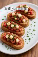 Healthy  Bruschettas recipe | Indian style Bruschettas for weight loss | Italian low fat Bruschettas |
