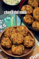 chana dal vada recipe | masala vada | masala vadai |