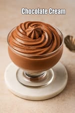 Chocolate Cream, Indian style |  Eggless chocolate dessert |  chocolate cream filling for cakes, pastries |