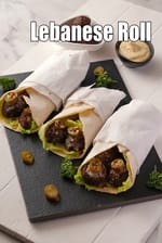Lebanese vegetarian wrap |  Indian style Lebanese roll |